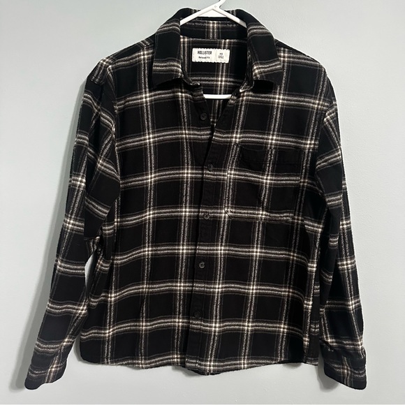Relaxed Fit Hollister Dark Checkered Shirt XS - Picture 1 of 8